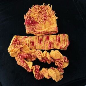 Handmade Knit Hat and Scarf Set